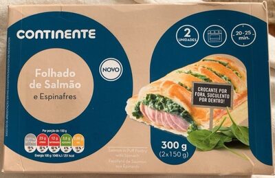 Folhado de Salmão e Espinafres