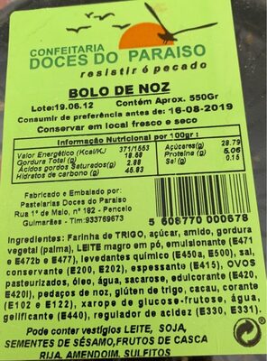 Bolo de noz