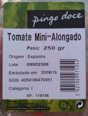 Tomate mini-alongado