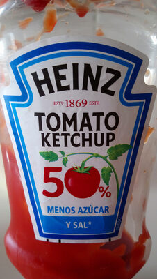 Tomato ketchup 50% menos azúcar y sal