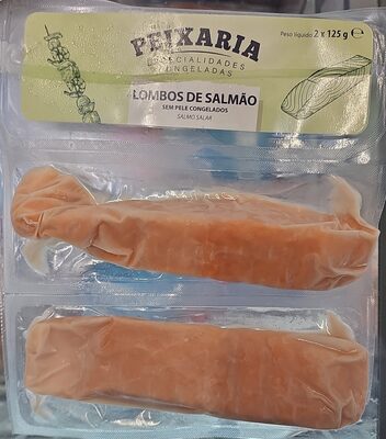 Lombos de Salmão sem Pele Congelados Peixaria
