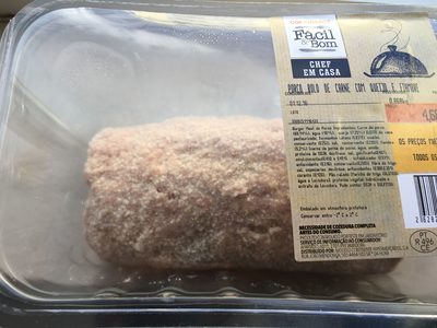 Porco Rolo de Carne com Queijo e Fiambre