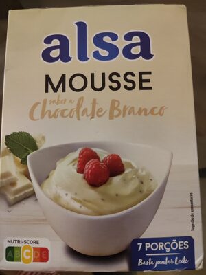Mousse sabor a chocolate branco