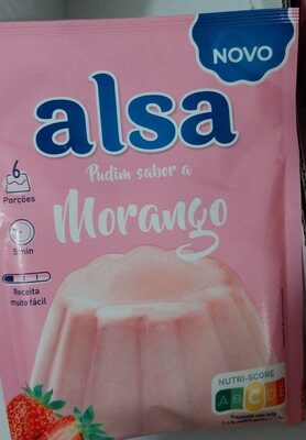 pudim morango