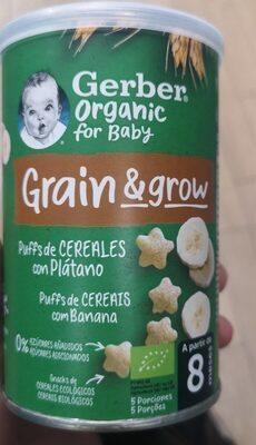 Grain grow  Puffs de Cereales con Plátano