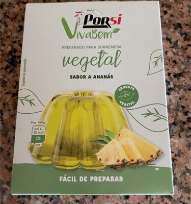 Preparado para sobremesa vegetal