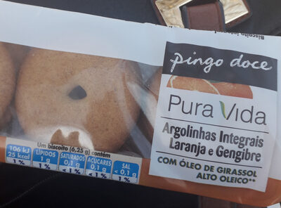 Argolinhas Integrais Laranja e Gengibre