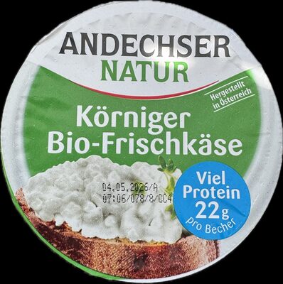 Körniger Bio-Frischkäse