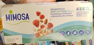 Probiótico¹ Sem Lactose Magro Framboesa, Amêndoa e Sementes de Linhaça