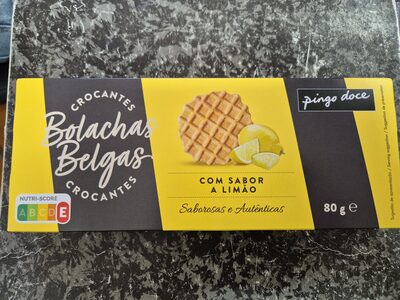 Crocantes bolachas belgas com sabor a limao