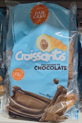 Croissants c/recheio chocolate dan cake 304G