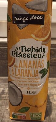 sumo de ananas, laranja e coco