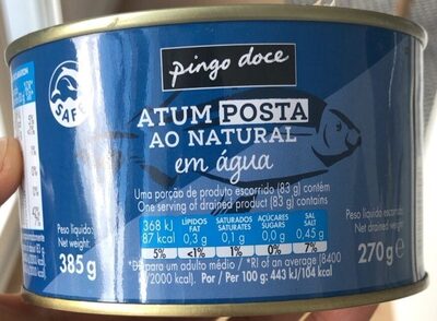 Atum Posta ao Natural em água