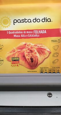 Quadradinho massa folhada pasta dia