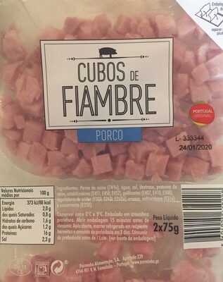 Cubos de Fiambre Porco