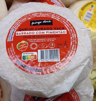 Queijo Curado Vaca Barrado com Pimentão