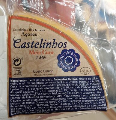 Queijo Curado Castelinhos Meia Cura